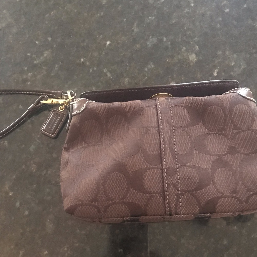 Coach wrist purse